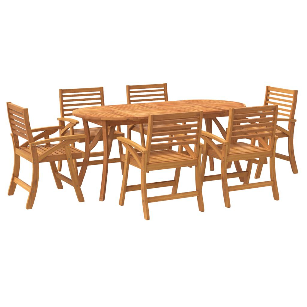 vidaXL 5 Piece Garden Dining Set Solid Wood Acacia