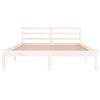 vidaXL Bed Frame without Mattress Solid Wood Pine 140x200cm White