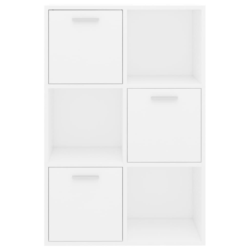 vidaXL Storage Cabinet White 60x29.5x90 cm Engineered Wood