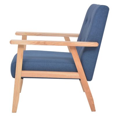 vidaXL Armchair Blue Fabric, blue vidaXL Armchair Blue Fabric