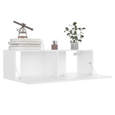 vidaXL 6 Piece TV Cabinet Set White Engineered Wood, white vidaXL 6 Piece TV Cabinet Set White Engineered Wood