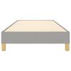 vidaXL Bed Frame without Mattress Light Grey 90x200 cm Fabric