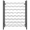 vidaXL Wine Rack for 48 Bottles Black Metal