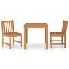 vidaXL 3 Piece Garden Dining Set 80x80 cm Solid Teak Wood
