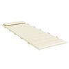 vidaXL Sun Lounger Cushion Cream 180x60x4 cm Oxford Fabric