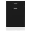 vidaXL Drawer Bottom Cabinet Lyon Black 50x46x81.5 cm Engineered Wood