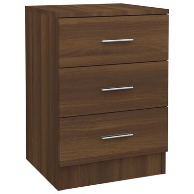 vidaXL Bedside Cabinets 2 pcs Brown Oak 38x35x56 cm Engineered Wood, brown oak vidaXL Bedside Cabinets 2 pcs Brown Oak 38x35x56 cm Engineered Wood