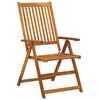 vidaXL Folding Garden Chairs 8 pcs Solid Acacia Wood