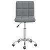 vidaXL Swivel Office Chair Light Grey Fabric