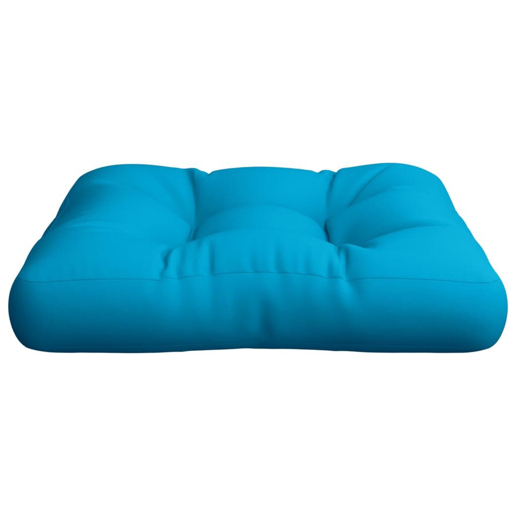 vidaXL Pallet Cushion Blue 50x50x12 cm Fabric