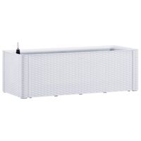 vidaXL Garden Raised Bed with Self Watering System White 100x43x33 cm