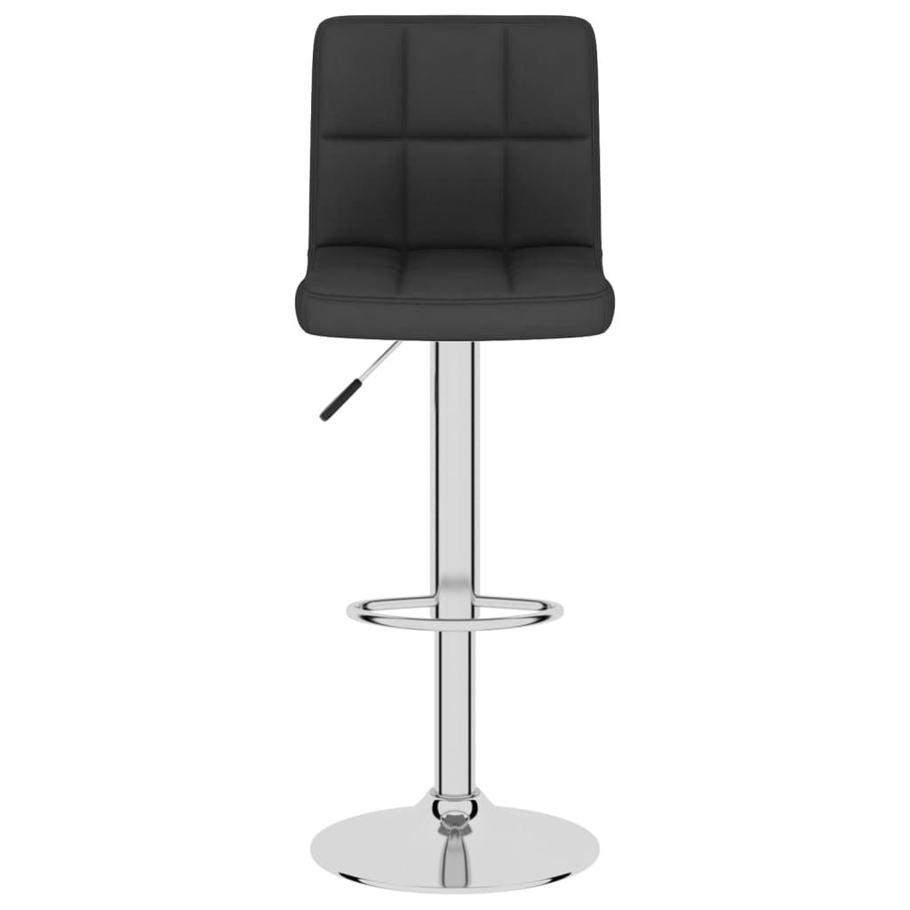 vidaXL Bar Stools 2 pcs Black Fabric