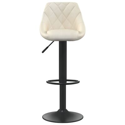 vidaXL Bar Stools 2 pcs Cream Velvet, cream vidaXL Bar Stools 2 pcs Cream Velvet