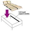 vidaXL Slatted Bed Base without Mattress with 28 Slats 7 Zones 90x200 cm