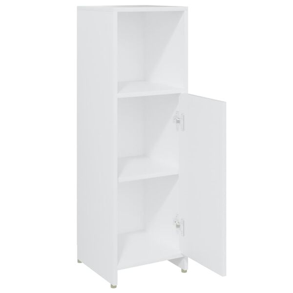 vidaXL Bathroom Cabinet White 30x30x95 cm Engineered Wood