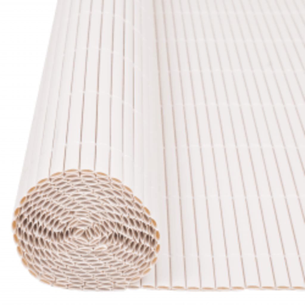 vidaXL Double-Sided Garden Fence 110x400 cm White