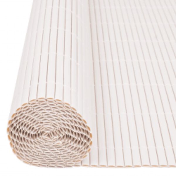 vidaXL Double-Sided Garden Fence 110x400 cm White