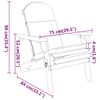 vidaXL 3 Piece Adirondack Garden Lounge Set Solid Wood Acacia