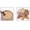 vidaXL Wine Barrel with Tap Solid Oak Wood 6 L