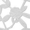 vidaXL Garden Bench 100 cm Cast Aluminium White