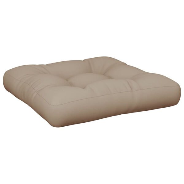 vidaXL Pallet Cushions 2 pcs Taupe Fabric