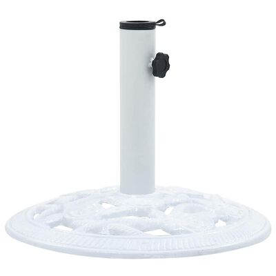 vidaXL Umbrella Base White 9 kg 40 cm Cast Iron, white vidaXL Umbrella Base White 9 kg 40 cm Cast Iron