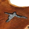 vidaXL Coffee Table 70x45 cm Solid Teak Wood and Polyresin