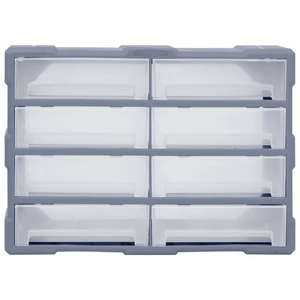 vidaXL Multi-drawer Organiser with 8 Big Drawers 52x16x37 cm