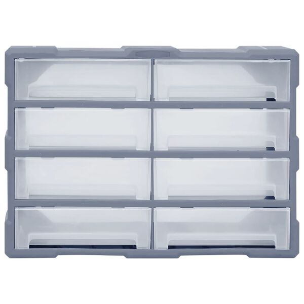 vidaXL Multi-drawer Organiser with 8 Big Drawers 52x16x37 cm