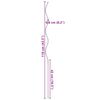 vidaXL 20 pcs Spiral Plant Supports 110 cm Galvanised Steel