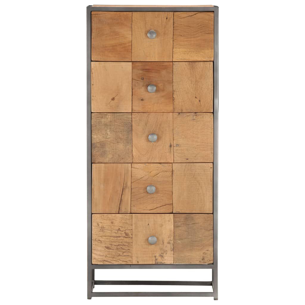 vidaXL Drawer Cabinet 45x30x100 cm Solid Reclaimed Wood