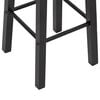 vidaXL Bar Stools 2 pcs Black MDF