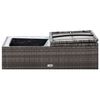 vidaXL 2 Piece Garden Lounge Set with Cushions Poly Rattan Grey