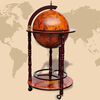 vidaXL Globe Bar Wine Stand Eucalyptus Wood
