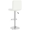 vidaXL Bar Stool White Faux Leather