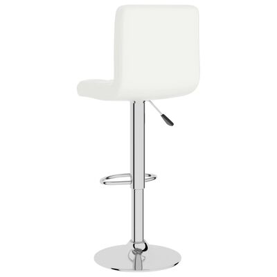 vidaXL Bar Stool White Faux Leather, white vidaXL Bar Stool White Faux Leather
