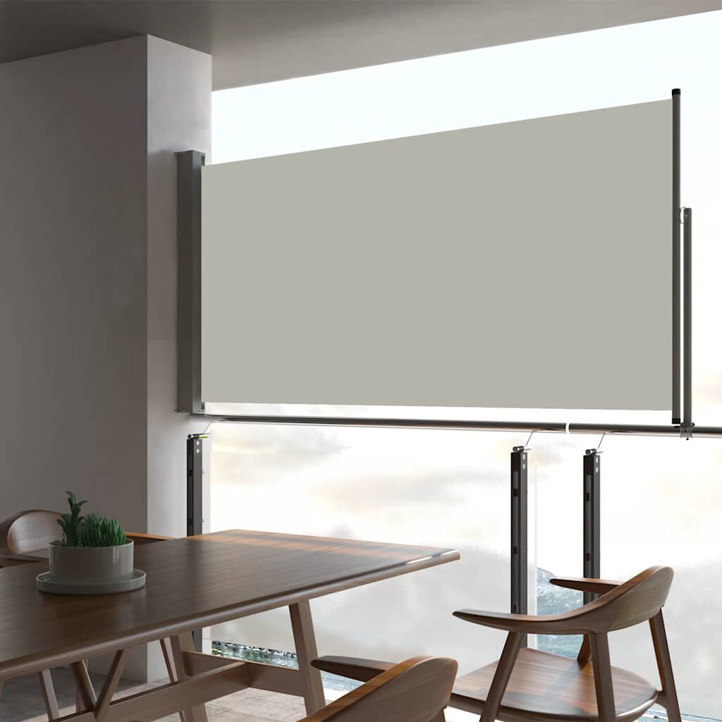vidaXL Patio Retractable Side Awning 80x300 cm Cream