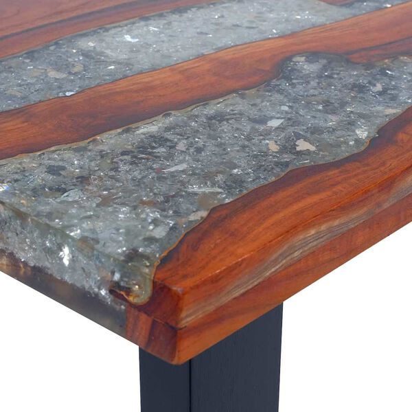 vidaXL Coffee Table Teak Resin 100x50 cm