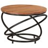 vidaXL Coffee Table Ø 55x40 cm Solid Wood Acacia