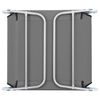 vidaXL Folding Sun Loungers 2 pcs Steel and Fabric Grey