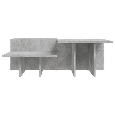 vidaXL Coffee Tables 2 pcs Concrete Grey Engineered Wood, concrete grey vidaXL Coffee Tables 2 pcs Concrete Grey Engineered Wood