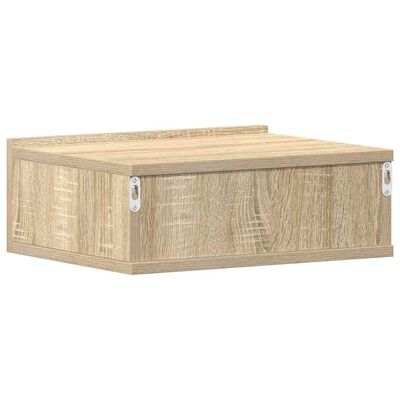 vidaXL Floating Nightstand Sonoma Oak 40x30x15 cm Engineered Wood, sonoma oak vidaXL Floating Nightstand Sonoma Oak 40x30x15 cm Engineered Wood