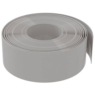 vidaXL Garden Edging Grey 10 m 20 cm Polyethylene, grey vidaXL Garden Edging Grey 10 m 20 cm Polyethylene