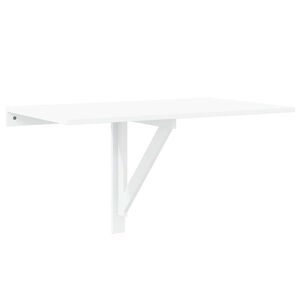 vidaXL Folding Wall Table White 100x60 cm