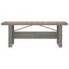 vidaXL 7 Piece Outdoor Dining Set with Cushions Poly Rattan Grey