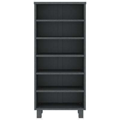 vidaXL CD Cabinet HAMAR Dark Grey 45x18x100 cm Solid Wood Pine, dark grey vidaXL CD Cabinet HAMAR Dark Grey 45x18x100 cm Solid Wood Pine