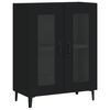 vidaXL Sideboard Black 69.5x34x90 cm Engineered Wood