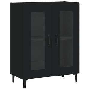 vidaXL Sideboard Black 69.5x34x90 cm Engineered Wood