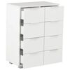 vidaXL Sideboard High Gloss White 60x35x80 cm Engineered Wood