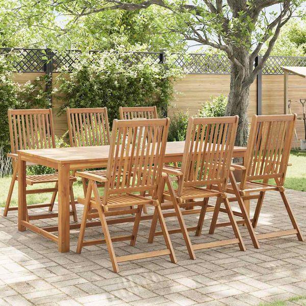 vidaXL Folding Garden Chairs 6 pcs Solid Acacia Wood